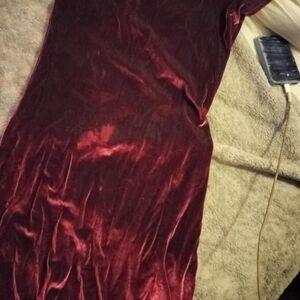 Velvet Burgundy Dress